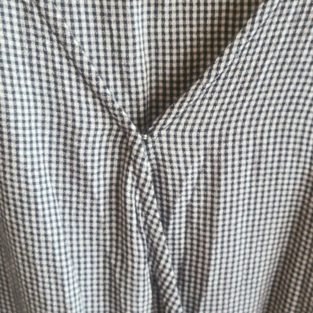 American Eagle Gingham Crop Top Black & White Size XXL - Picture 6 of 12
